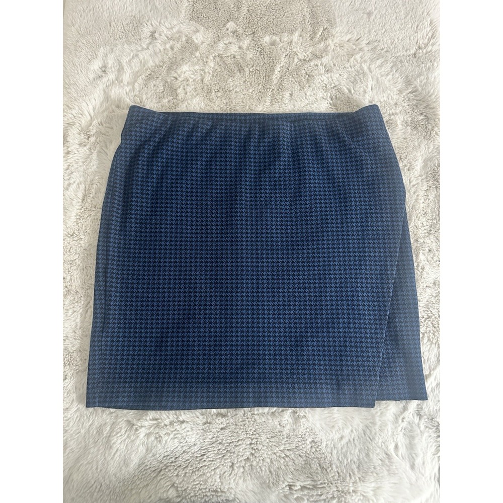 J.Jill blue houndstooth pencil skirt. Classic‎ Size Large